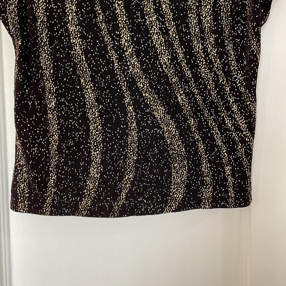 JBS sparkly shirt large black with gold and silver sparkles party shirt NYE - Picture 6 of 10